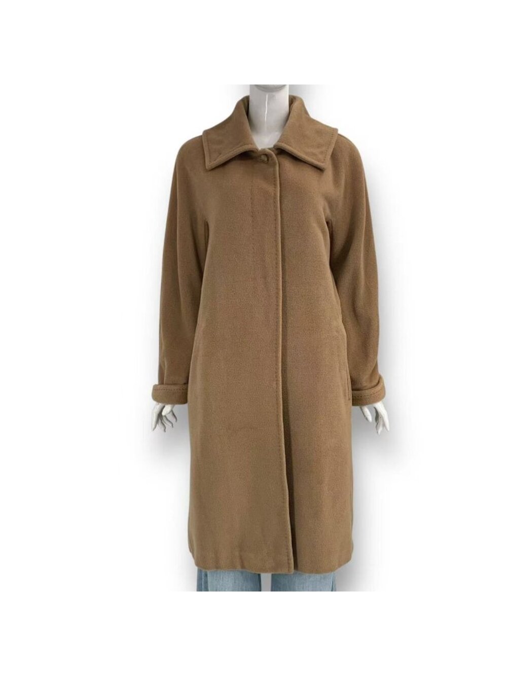 Max Mara Long Length Coat Beige 40